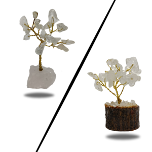 Atman - Clear Quartz Semi-Precious Stone Mini Tree to Promote Clarity
