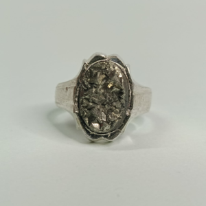 Atman - Raw Pyrite Crystal Ring