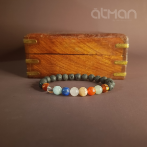 Atman - 7 Chakra Lava Energy Bracelet