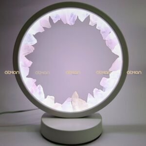 Atman - Rose Quartz Crystal Light Lamp