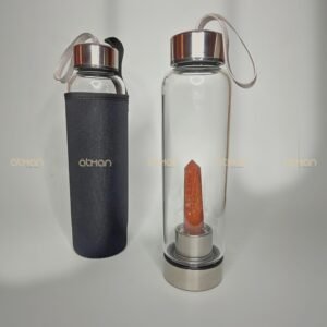 Atman - Red Jasper Crystal Water Bottle