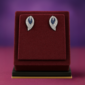 Simple Sliver Leaf Studs